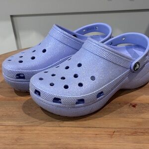 Women’s Glitter Clogs in Purple
